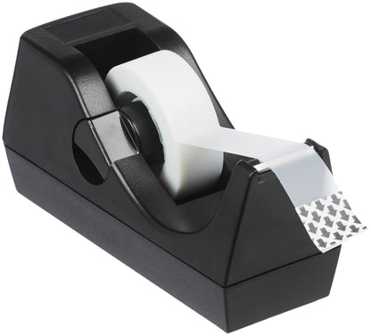 Amazon Basics Weighted Desktop Tape Dispenser with Non-Skid Base, Desk Accessory, 3-Pack