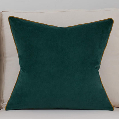 Avigers 18 x 18 Inch Teal Gold Leather Striped Lines Velvet Cushion Case Luxury Modern Throw Pillow Cover Decorative Pillow for Couch Living Room Bedroom Car