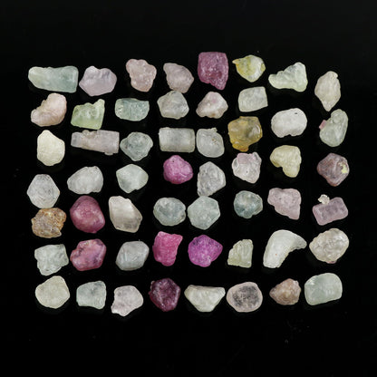 CRYSTALIS (250 ct.) Natural Multi Sapphire Loose Gemstone Wholesale Bulk Rough Jewelry Making Supply, Chakra & Healing Raw Stones, Wire Wrapping, DIY, Gem Collection, (Size : 8-12mm)
