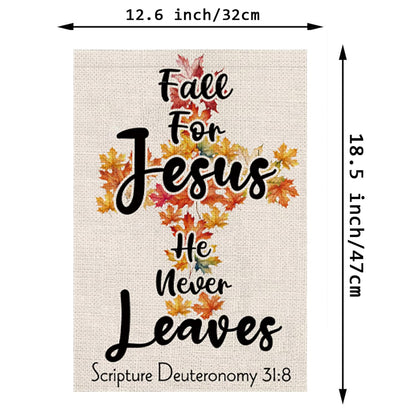 Christian Garden Flags Religious Cross Jesus Cardinal Double Sided Flag Seasonal Set of 11 Holiday Christmas Gifts Decorations for Farmhouse Indoor Outdoor Yard Lawn Decorations 12.5x18 Inch