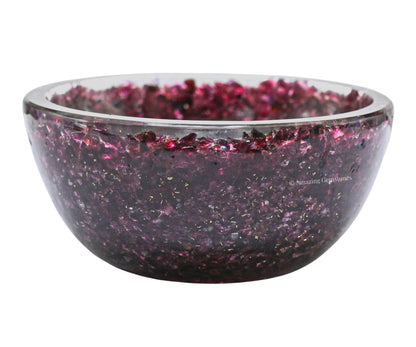 Amazing Gemstone Garnet Orgonite Orgone Crystal Gemstone Bowl - 3" Orgonite Garnet Crystal Bowl for Meditation, Crystals and Healing Stones Gift and Protection