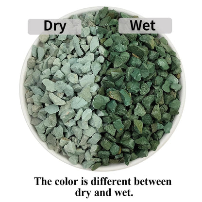 YISZM Succulents and Cactus Green Zeolite Rocks, Decorative Stones Pebbles for Indoor Plants, Bonsai, Fairy Gardening, Terrarium, 5lb