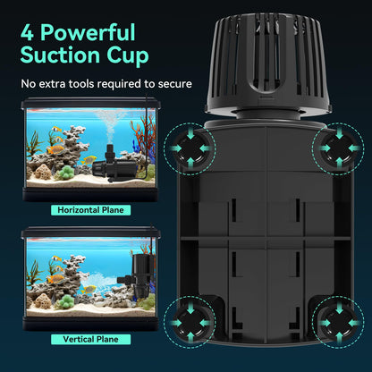 1587 GPH Pond Pump, 55W Submersible Water Pump with Control Panel, 16.5FT. Lift Height for Koi Pond Pool, Waterfall, Fish Tank, Aquarium, Hydroponic, Ultra Quiet, Barrier Bag & 16.5FT Power Cord