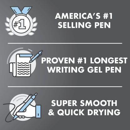 Pilot, G2 Premium Gel Roller Pens, Ultra Fine Point Gel Pens 0.38 mm, Pack of 12, Black