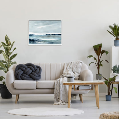 Stupell Industries Desolated Northern Polar Ocean Abstract Scenery View, Design by Carol Robinson,Blue