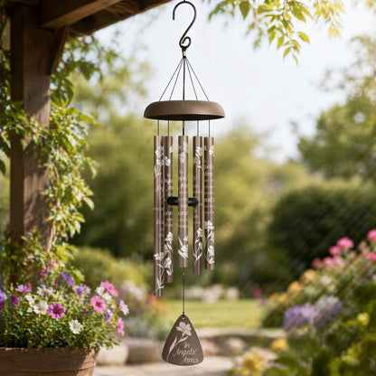 Carson 30" 'Angels' Arms' Memorial Wind Chime- Garden/Patio/Porch Outdoor Decor