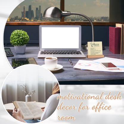 Roowest 10 Pcs Graduation Appreciation Gift for Teacher Motivational Desk Decor Positive Wooden Signs Desk Plaque for Teacher Nurse Secretaries Coworker Employee Office Team(Difference Maker)