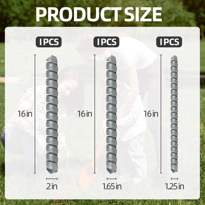 UCandy 3 PCS Tree Trunk Protector, 3 Size Plastic Spiral Tree Guard Tree Bark Protector Tube Wraps to Protect Saplings Plants from Deer Rabbit Cats Rodents Mowers