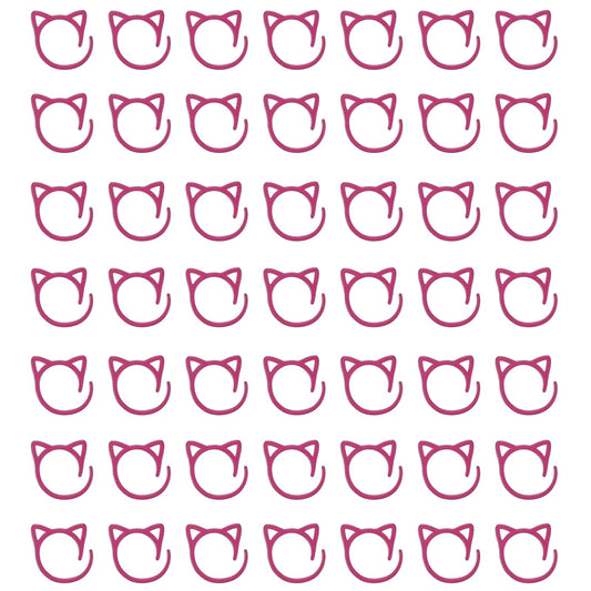 uxcell 50pcs Stitch Markers, Spiral Stitch Markers Crochet Needle Clip Counter Knit Ring Crochet Locking Sewing Accessories for DIY Handcraft Knitting and Crocheting, Red
