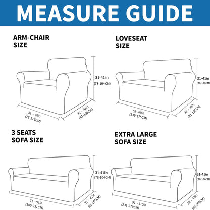 XINEAGE 2026 New Stretch Armchair Covers 1 Piece Chair Slipcovers Chair Protector for Living Room Thick Soft Chair Cover with Elastic Bottom Couch Cover for Pets Kids (31"-46", Light Gray)