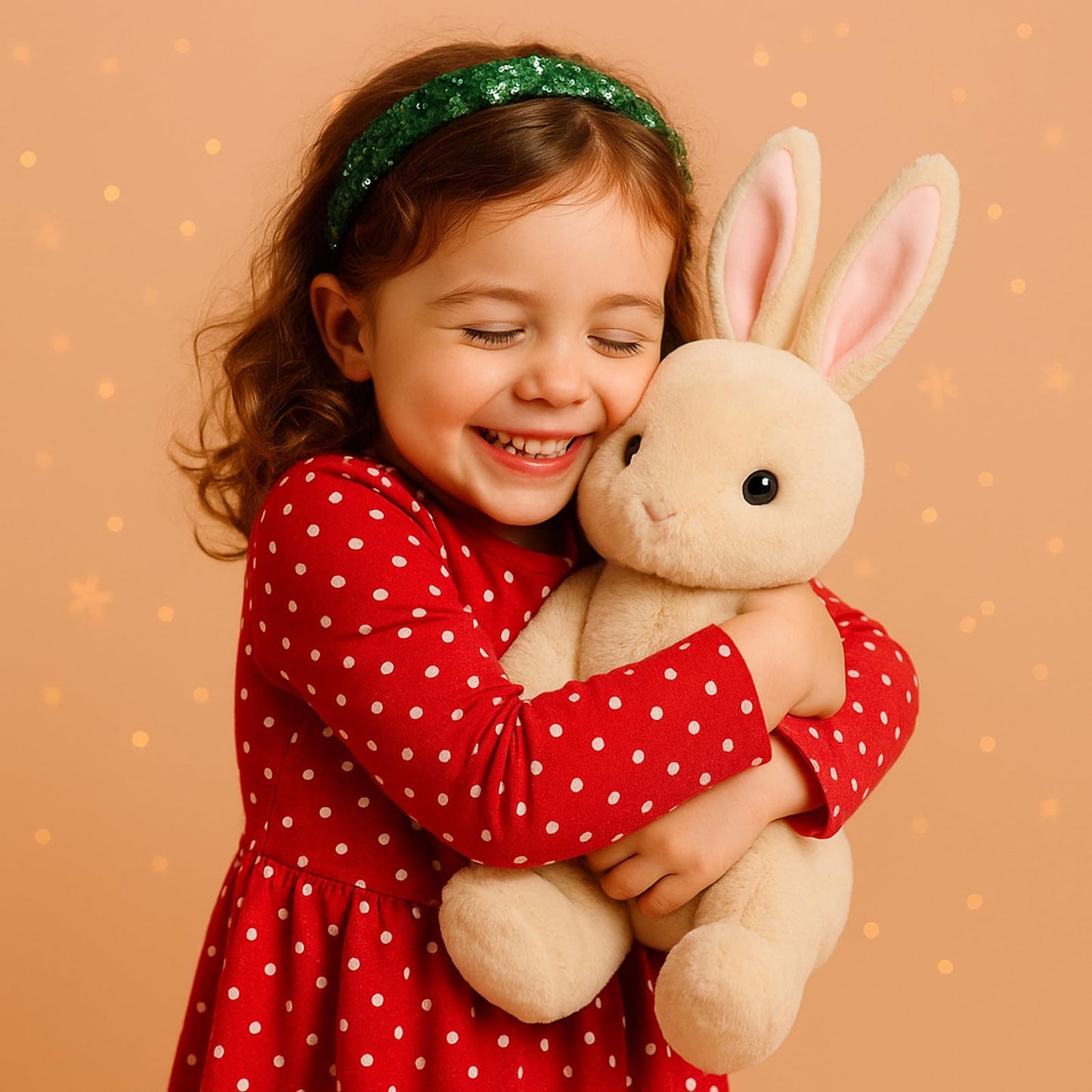 WEIGEDU 17.3-Inch Rabbit Bunny Stuffed Animal Plush Toy for Kids, Boys, Girls, Babies - Perfect Birthday, Easter, and Christmas Bedtime Gift