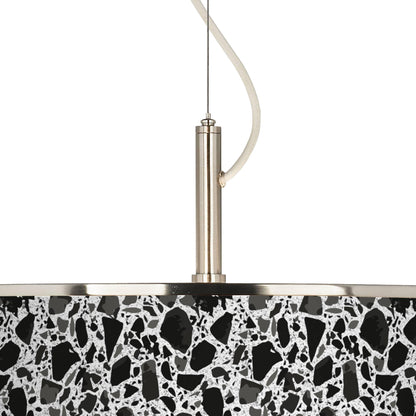 Giclee Glow Terrazzo 20" Wide Pendant Light with Print Shade