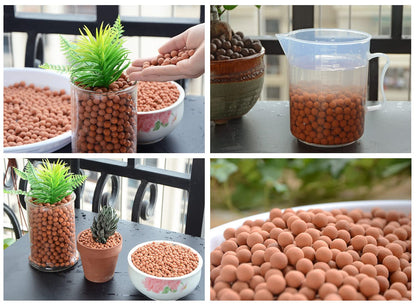 HOT SEAL 6.0 LB Clay Pebbles, 1/8'' Gardening Ceramsites Growing Media for Succulents Orchids, Aquaponics, Aquaculture Hydroponics. Ceramsite Clay Rocks Decor Cultivation, Leca for Plants