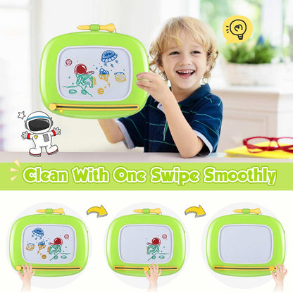 Smasiagon Toddler Girl Boy Toys,Magnetic Drawing Board for Toddlers,Early Learning Doodle Board Writing Painting Sketch Pad, Birthday Easter Valentines Day Gifts for 1 2 3 Year Old (Green)