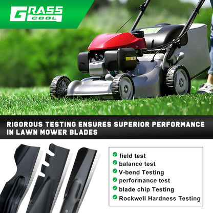 Grasscool TB110 942-0741A Mower Mulching Blade for Troy Bilt 21 inch Deck Mower TB240 TB230 TB130 TB200 TB160 TB210 TB280ES TB320 TB115 TB220 21" Walk Behind Push Mower Replace 742-0741A
