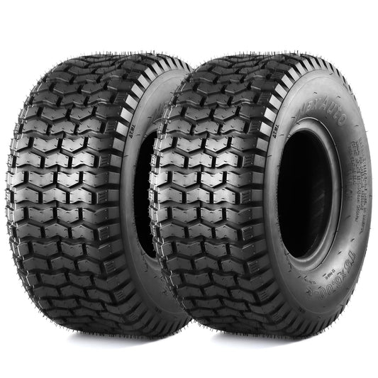 MaxAuto 15x6.00-6nhs Lawn Mower Tires 15x6x6 Lawn Tractor Tire 15x6-6 Turf Tires, 4 Ply Tubeless Tire, 565 lbs Capacity, Set of 2