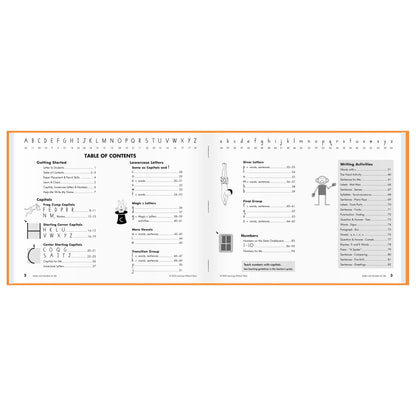 Learning Without Tears, Letters and Numbers for Me, Student Workbook, Age 5+, Kindergarten, Handwriting Practice, Writing Book, School & Home, Language Arts, Tutoring