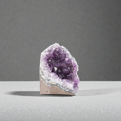 EMPORION Natural Amethyst (0.5 lb to 1 lb) - 3" to 4.5" Height - Crystal Clusters Stone from Uruguay Raw Geode Quartz - Deep Purple Color