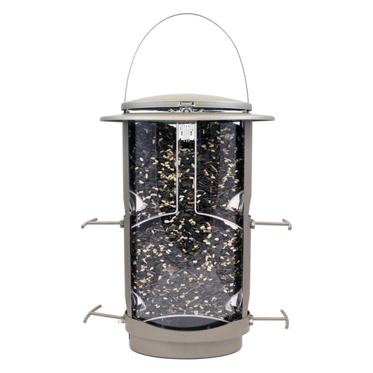 More Birds X-1 Squirrel-Proof Bird Feeder with 4.2-Pound Bird Seed Capacity and Four Feeding Ports