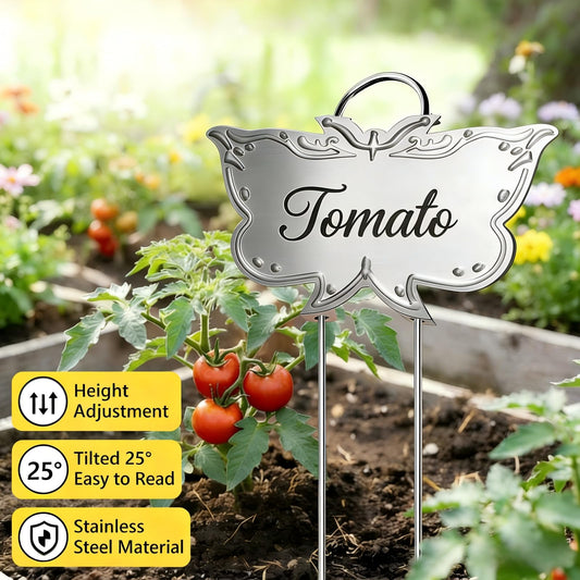 XPIEYSOL Metal Plant Labels 11in Tall 30 Pack Silver Outdoor Waterproof Garden Label Large Garden Seed Stake Tags for Flowers Fruits and Vegetables