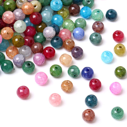 Cadikez 160PCS Natural Stone Beads 10MM Smooth Round Agate Gemstone Beads Spacer Beading Colorful Loose Beads Charms for DIY Bracelet Necklace Earrings Jewelry Making