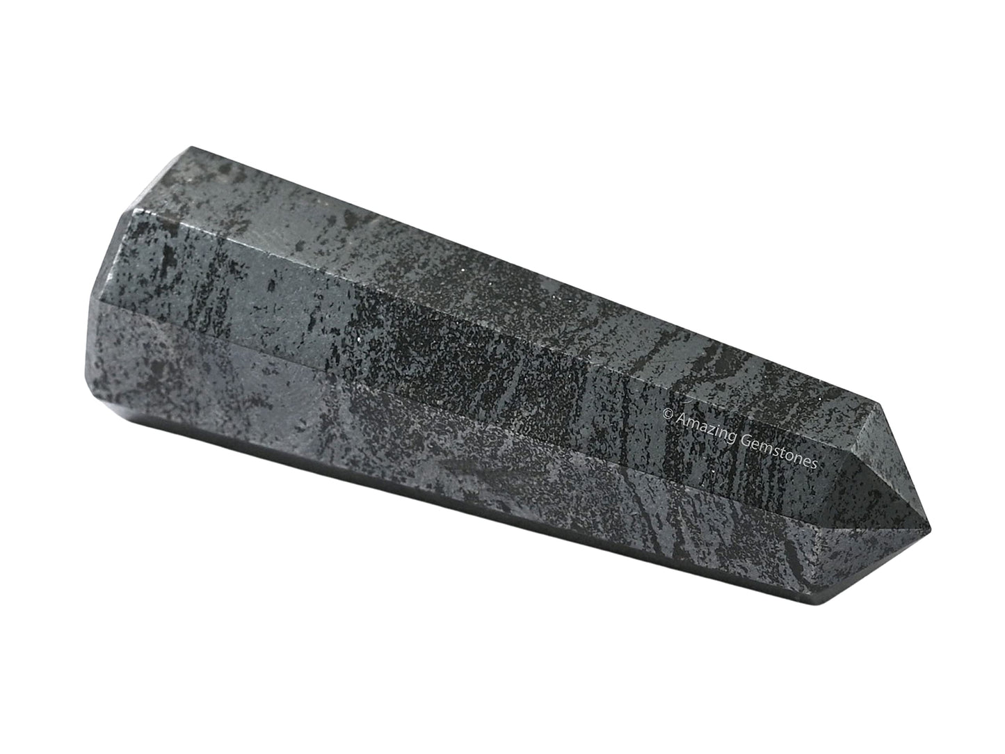Amazing Gemstone Hematite Crystal Towers - Natural Healing Crystal Point Obelisk for Reiki Healing and Crystal Grid (2" to 3" INCH)