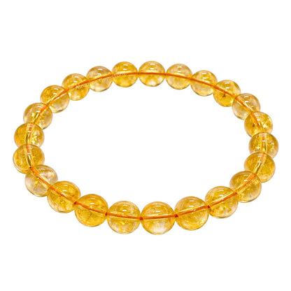 Amazing Gemstone Crystal Bracelet for Women Men's Gifts - Protection Healing Crystal Bracelet - 8mm Gemstone Beaded Stretchable Bracelet Pulseras Para Hombres Mujer Stocking Stuffers Mothers Day Gift (Citrine)