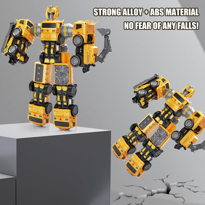 BLUEYAK 3 Year Old Boy Birthday Gift - STEM Toys for Ages 3-8, Construction Transforming Toys，5 in 1 Building Take Apart Trucks Transform to Robot, Boys Toys Stocking Stuffers for Kids Christmas 3-8