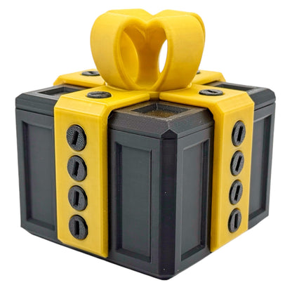 The Annoying Gift Box - The Full Size Viral Gift That Adds a Twist to Your Celebrations! (Black/Gold)