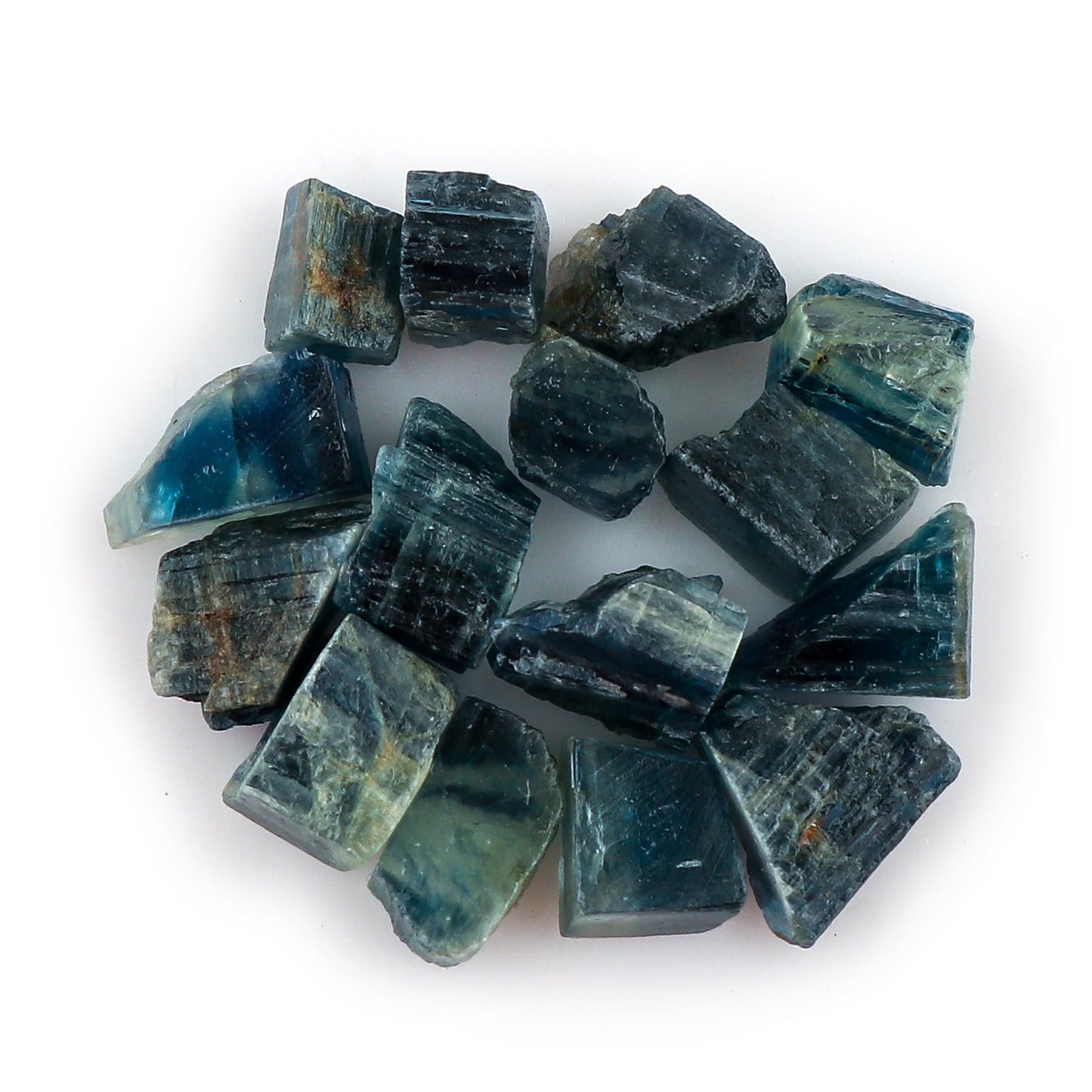CRYSTALIS 100cts Natural Blue-Kyanite Raw Crystals, Loose Gemstone Wholesale Bulk Rough Jewelry Making Supply, Chakra And Healing Raw Stones, Wire Wrapping, DIY, Tumbling, Gem Collection