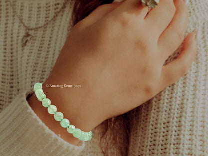 Amazing Gemstone Green Aventurine Bracelet for Women - Chakra Mens Bracelet Protection Crystals and Healing Stones - Blessing Bracelet Spiritual Meditation Gift Christmas Stocking