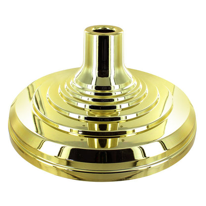 Super Tough Floor Stand Base for Indoor Flagpole - Metallic Gold | Durable ABS Plastic | Fits 1" to 1 1/4" Poles | Unweighted with Fillable Design | Easy Assembly with Elegant Gold Finish