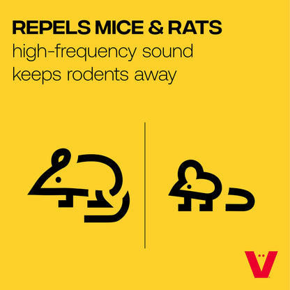 Victor PestChaser Pro Heavy-Duty Rodent Repeller - Ultrasonic Rodent Repeller for Indoors - Repel Mice and Rats - Use in Basement, Attic, Warehouse - M792