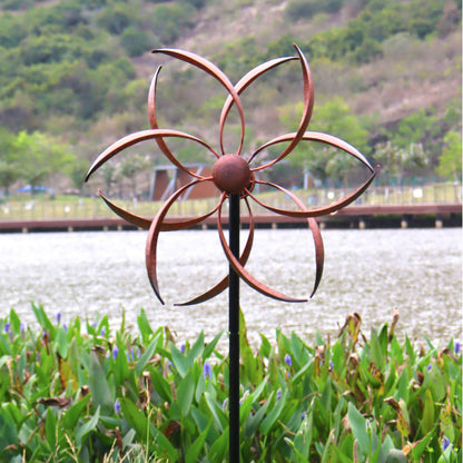 Wind Spinner Outdoor Metal Wind Sculptures 360 Degrees Wind Spinners for Yard and Garden