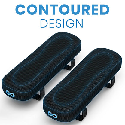 Elevate Series by Everlasting Comfort Office Chair & Wheelchair Arm Pads - Memory Foam ArmRest Covers for Desk, Gaming Chair, Arm Pillow Seat Cover Cushions & Protectors to Relieve Pressure for Elbows