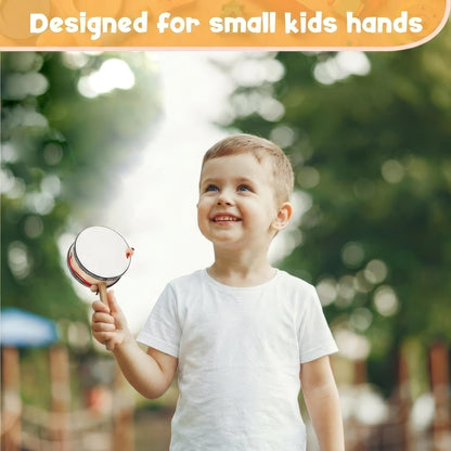 Stoie's Wooden Toddler Musical Instruments with Drum, Hand Bells, Flute, Maracas, Castanet, Tamburine, for Babies and Kids, Eco Friendly Montessori Educational Toy