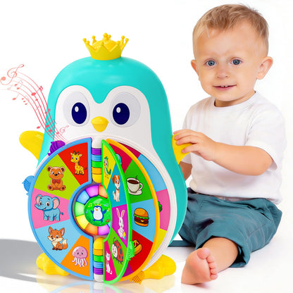 Toys for 1 Year Old Boy, Musical Penguin Learning Toy for Toddlers 1-3, Interactive Educational Toy with Lights & Sounds, First Birthday Gifts for 1 2 Year Old Boys Girls, Baby Toys 12-18 Months