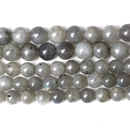 36PCS 10mm Natural Gray Labradorite Stone Beads Larvikite Beads for Jewelry Making for Jewelry Making DIY Bracelet Necklace 15 Inch,Energy Stone Healing Power (10mm, Gray Labradorite)
