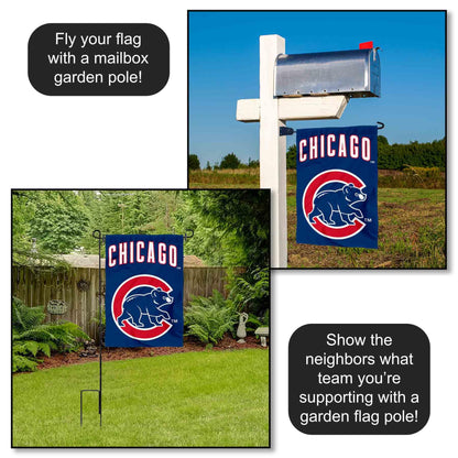 Chicago Baseball Team Walking Bear Double Sided Garden Flag