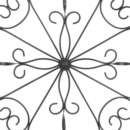 Deco 79 Wooden Scroll Home Wall Decor Wall Sculpture with Metal Scroll Work, Wall Art 22" x 1" x 22", White