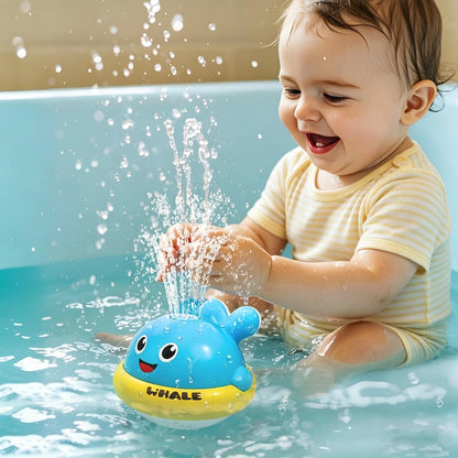 Baby Bath Toys, Light Up Whale Sprinkler Bath Toys for Kids Ages 1-3, Pool Water Toys for Toddlers Bathtub Fountain Toys, Birthday Gifts for 1 2 3 Year Old Boys & Girls