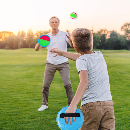 Ayeboovi Toss and Catch Ball Set 8 Paddles 4 Balls Outdoor Beach Pool Toys for 3 4 5 6 7 8 Year Old Boys Girls Birthday Gifts Easter Basket Stuffers Outside Yard Games for Kids and Family Activities
