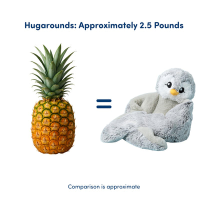 HUGIMALS Hugarounds Pax the Penguin 2.5 lb Microwaveable & Freezable Weighted Plush Neck & Shoulder Wrap | Soothing, Comforting Hugs for Self-Care & Relaxation | Unscented for Ages 2+