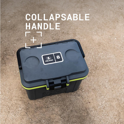 Pelican 8 Quart Personal Lunch Box Cooler (Dark Gray/Green)