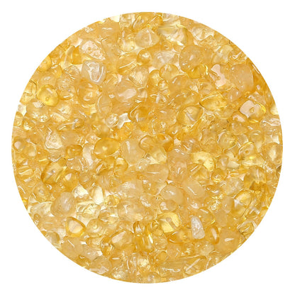 Natural Chip Stone Beads 450pcs Citrine Chips 5-8mm Genuine Real Irregular Healing Crystal Rocks Hole Drilled DIY Loose Gemstone Beads for Jewelry Making Bracelet Earrings Necklace Crafting