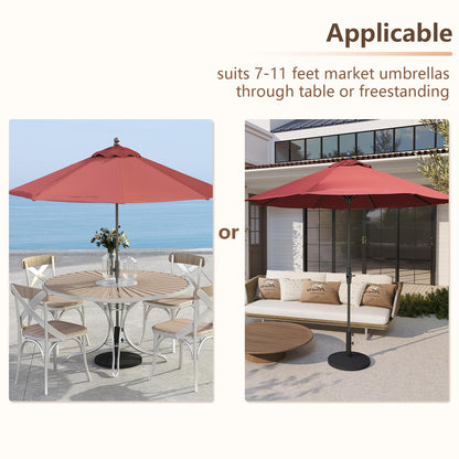 C-Hopetree 44 lb Patio Umbrella Base, Heavy Duty Stand for Outdoor Patio Market Table Umbrella, Black