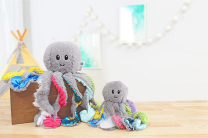 MEAVIA Mini Sensory Octopus Plush Toy, Travel-Size Fidget Plush for Special Needs and Sensory Fun