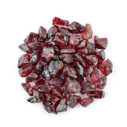 OdrillionGems 50carats Natural Raw Garnet Crystal Gemstone Rough Stone, DIY Jewelry Making, Wire Wrapping, Chakra Healing Crystals, Loose Wholesale Lot, Jewelry Gemstones, January Birthstone, pack