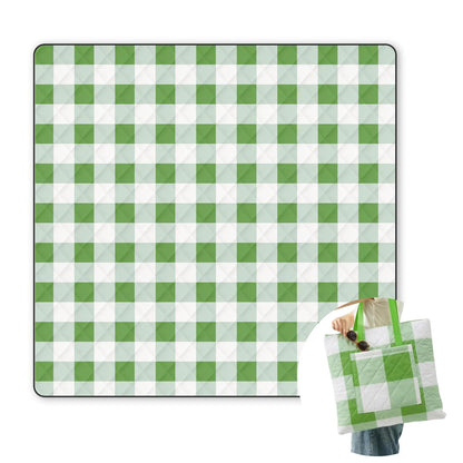 JACTUM 2 in 1 Tote Picnic Blanket Waterproof Outdoor Camping Mat,Large Capacity Beach Blanket 80''x80'' 7 Layers Easy to Foldable and Carry.