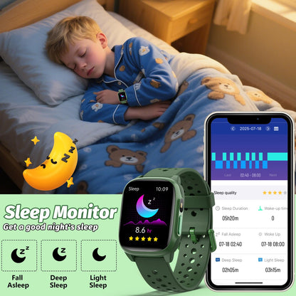 meoonley Kids Watch with 140 Sports Modes, 1.5" Kids Fitness Tracker, Smart Watch kids, No APP/Phone Required, Sleep Monitor, Heart Rate, Puzzle Games, IP68 Waterproof, Gifts for Girls Teens Aged 6-15